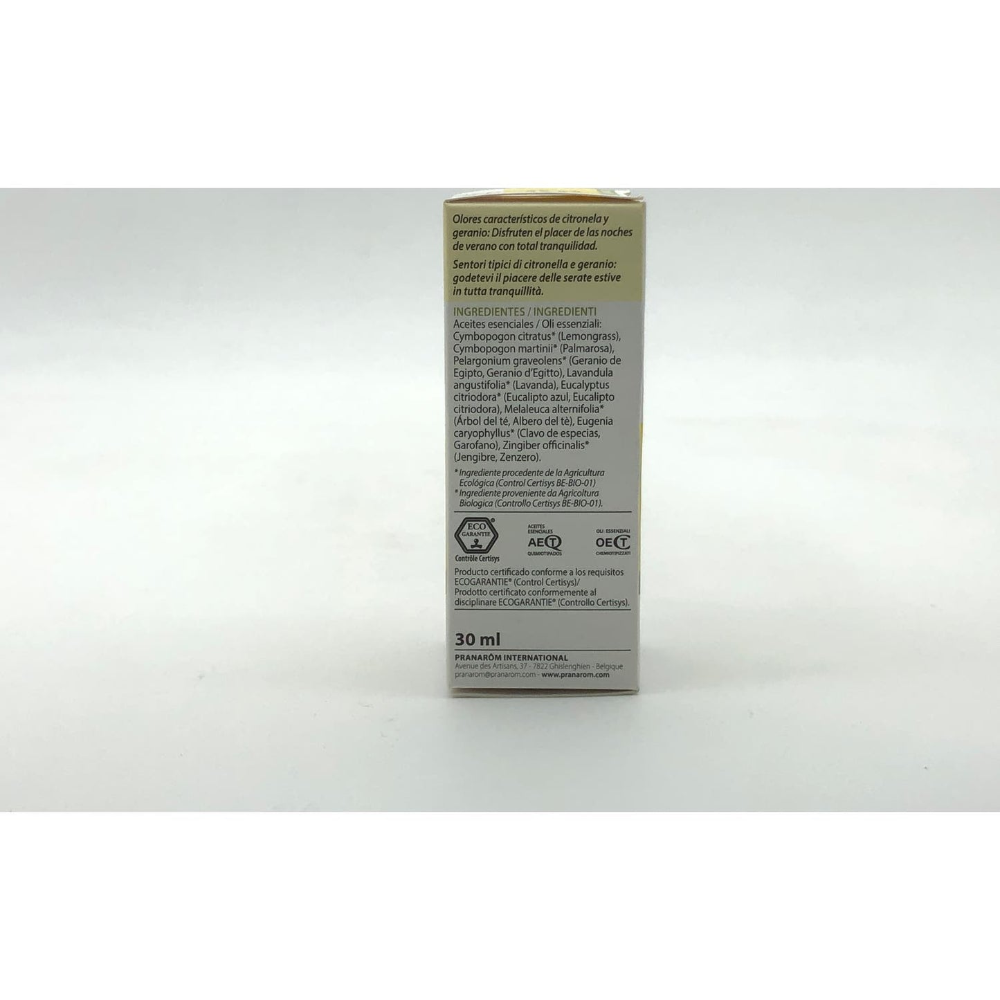 Pranarôm Aromapic Sinergia Citronela+ BIO 30ml