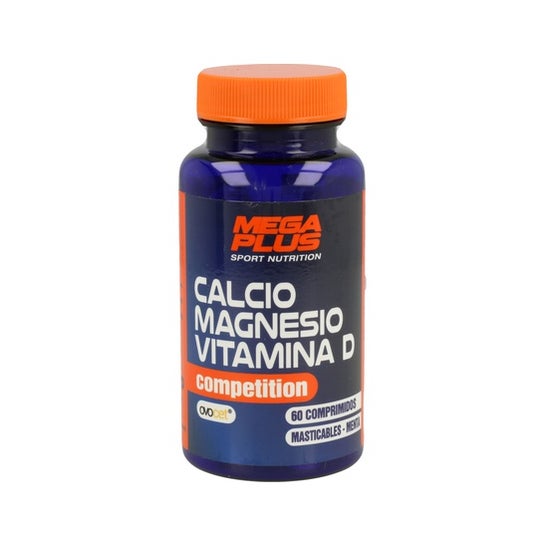 Mega Plus Cálcio + Magnésio + Vit D Competition Menta 60 comp