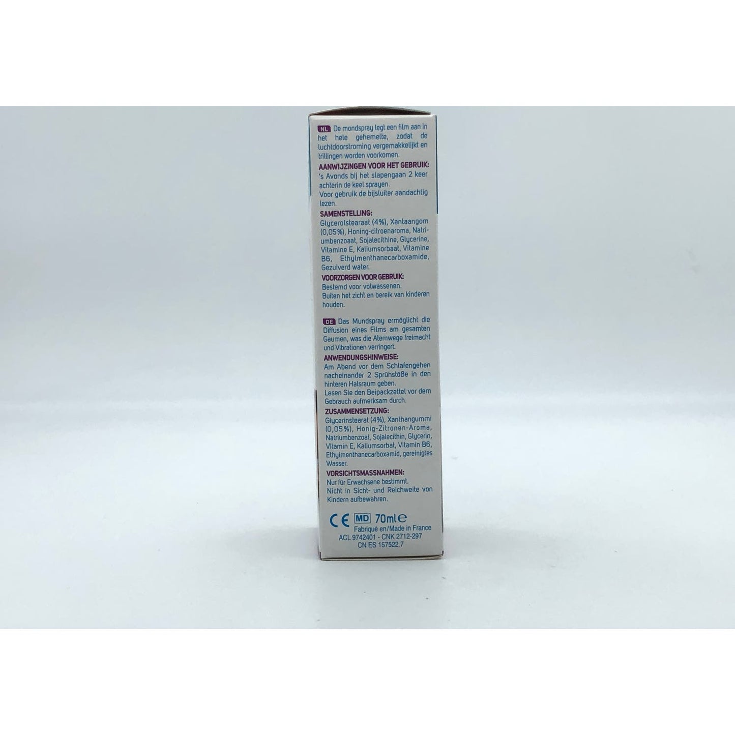 Quies Spray Bucal Antirronquidos Miel y Limón 70ml