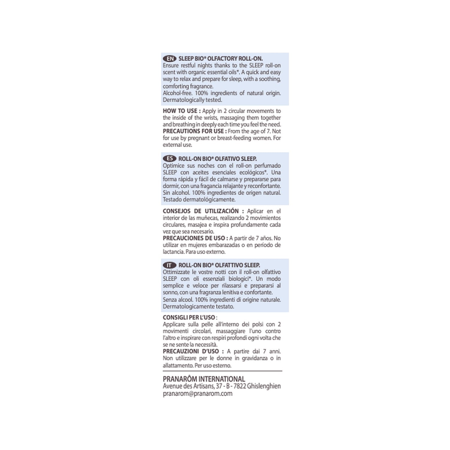 Pranarôm Aromaboost Sleep Roll-On Bio 5ml
