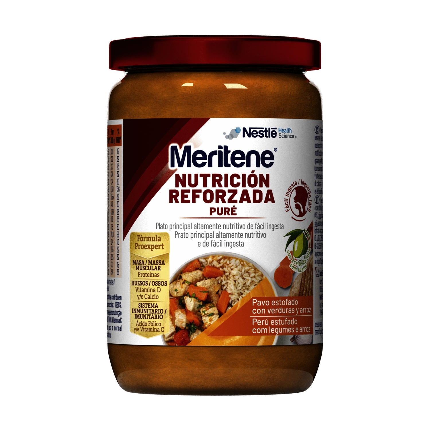 Meritene Nutrición Reforzada Puré Pavo Estofado con Verduras y Arroz 300g