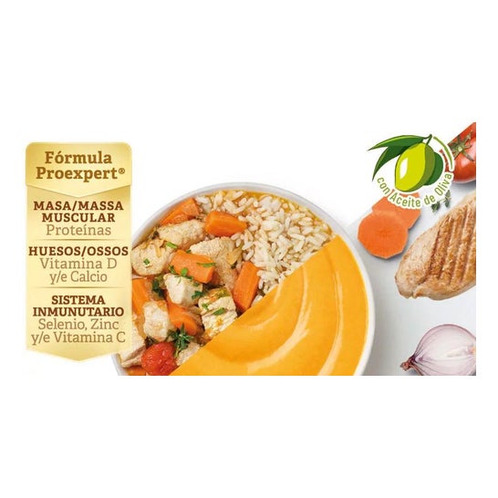 Meritene Nutrición Reforzada Puré Pavo Estofado con Verduras y Arroz 300g