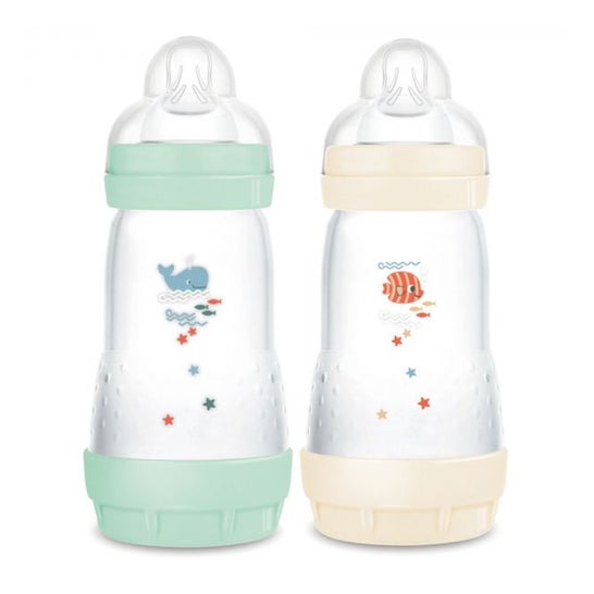 Mam Easy Start Classic Biberón 2 Menta Algodón 260ml 2uds