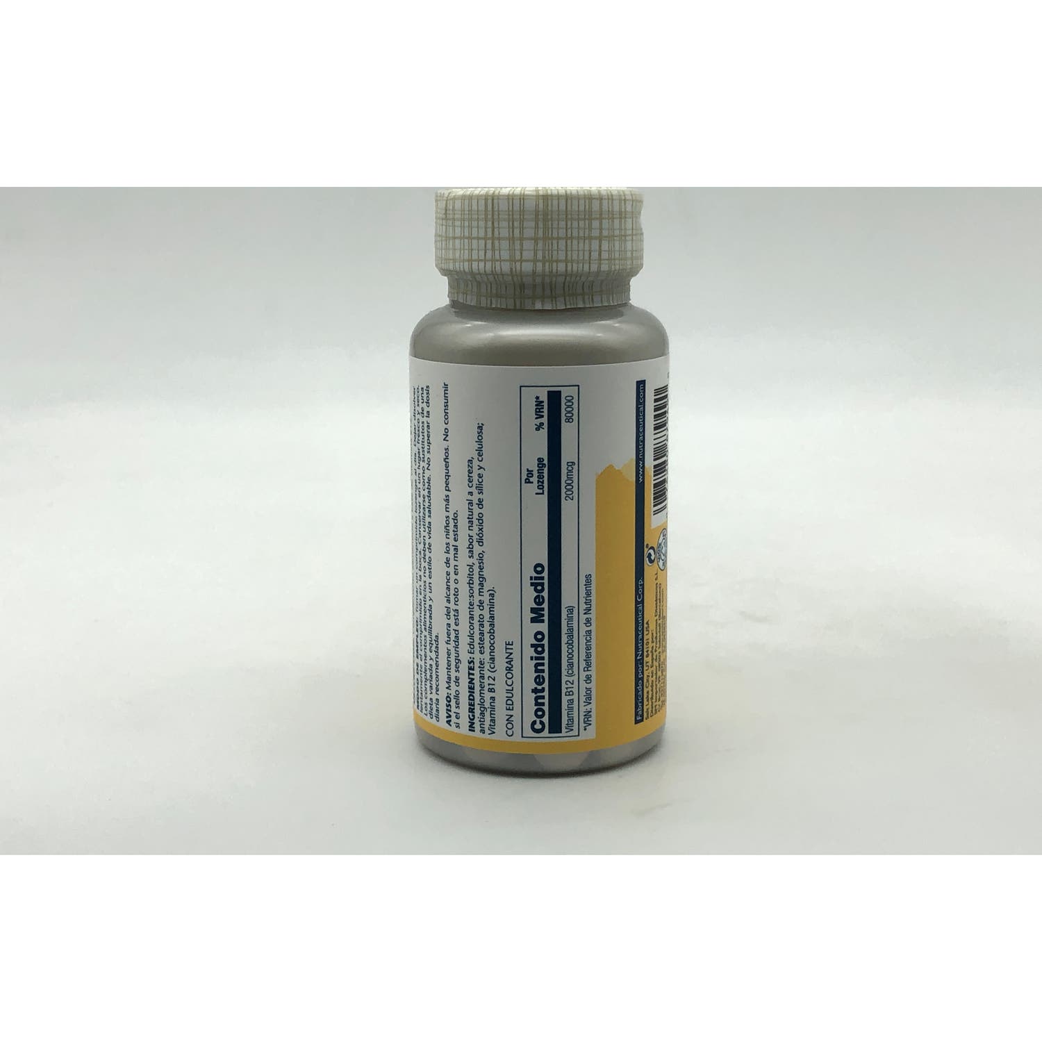 Solaray Vitamin B12 Sin Azúcar 2000mcg 90comp