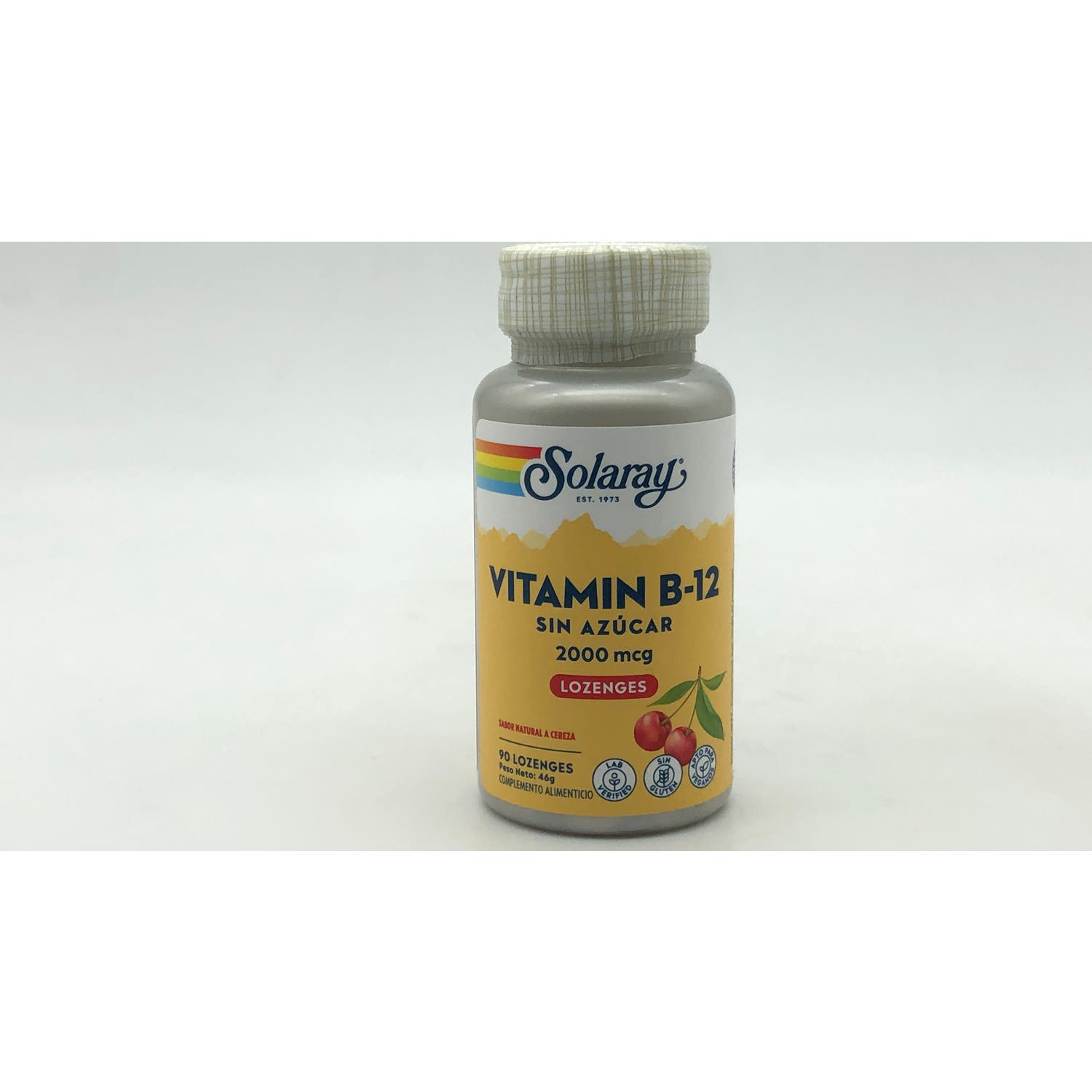 Solaray Vitamin B12 Sin Azúcar 2000mcg 90comp