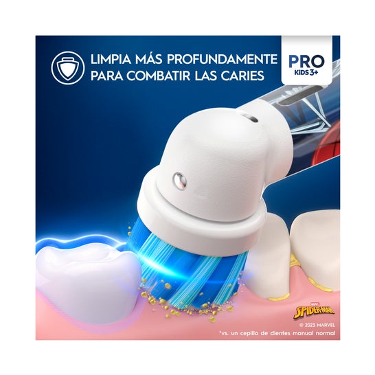 Oral-B Vitality Kids Box Spiderman Cepillo Recargable 1ud + Estuche