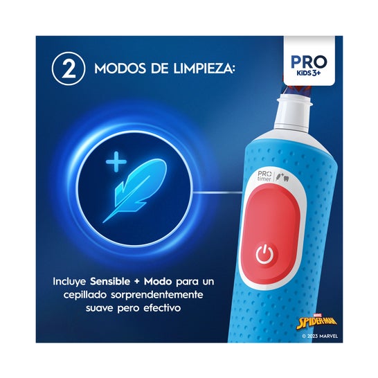 Oral-B Vitality Kids Box Spiderman Cepillo Recargable 1ud + Estuche