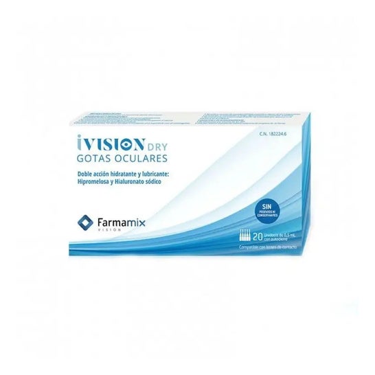 Ivision Dry grotas Oculares Unidosis 20x0.5 ml