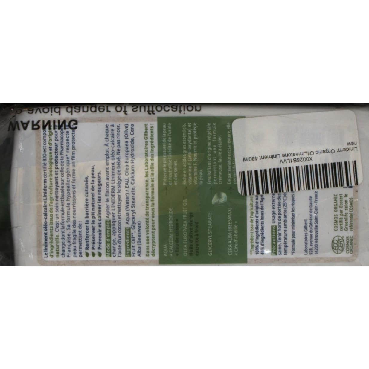 Liniderm Linimento Oléo-Calcaire Bio 480ml