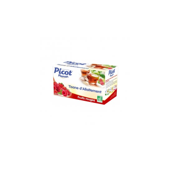 Picot Picot Mamá Picot Lactancia materna Té de hierbas Frutas rojas 20 Sobres