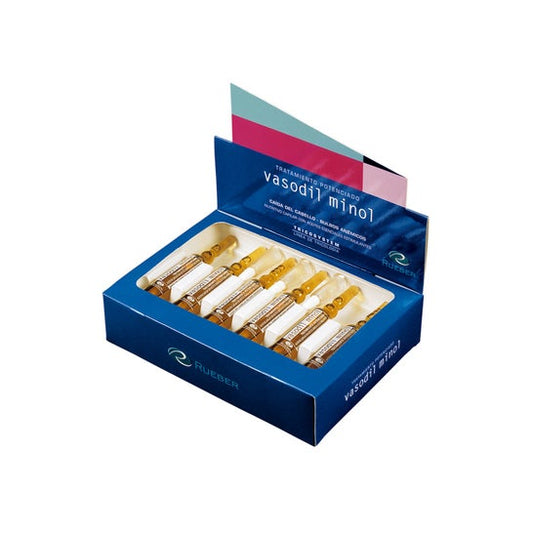 Rueber Vasodil Minol tratamiento anticaída 12 vialesx10ml