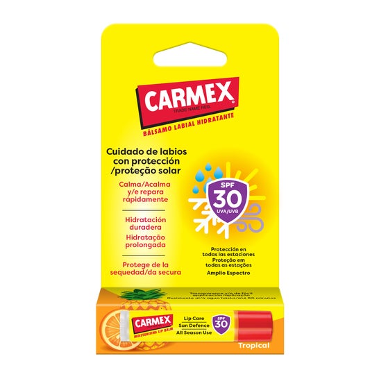 Carmex Tropical Bálsamo Labial Hidratante Stick Spf30 4,25g