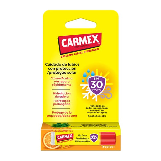 Carmex Tropical Bálsamo Labial Hidratante Stick Spf30 4,25g