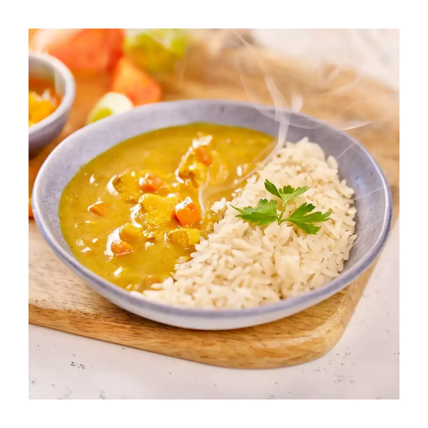 HSN Plato Preparado Estilo Fit Arroz con Pollo en Salsa Al Curry Estilo Hindú 420g