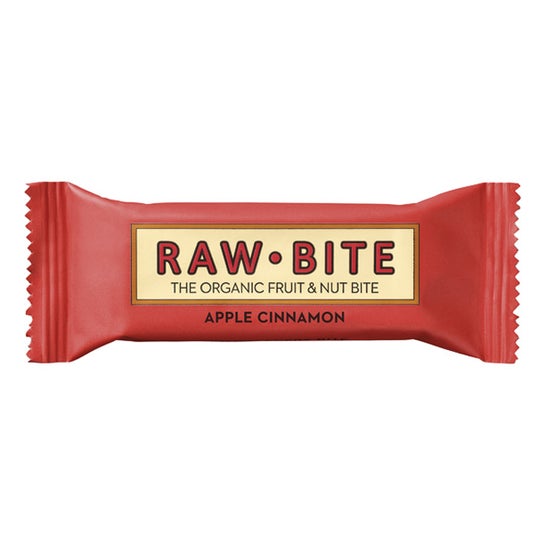Rawbite Pack Barritas Ecológicas de Manzana Y Canela 12X50g