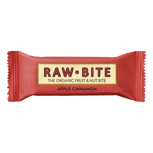 Rawbite Pack Barritas Ecológicas de Manzana Y Canela 12X50g