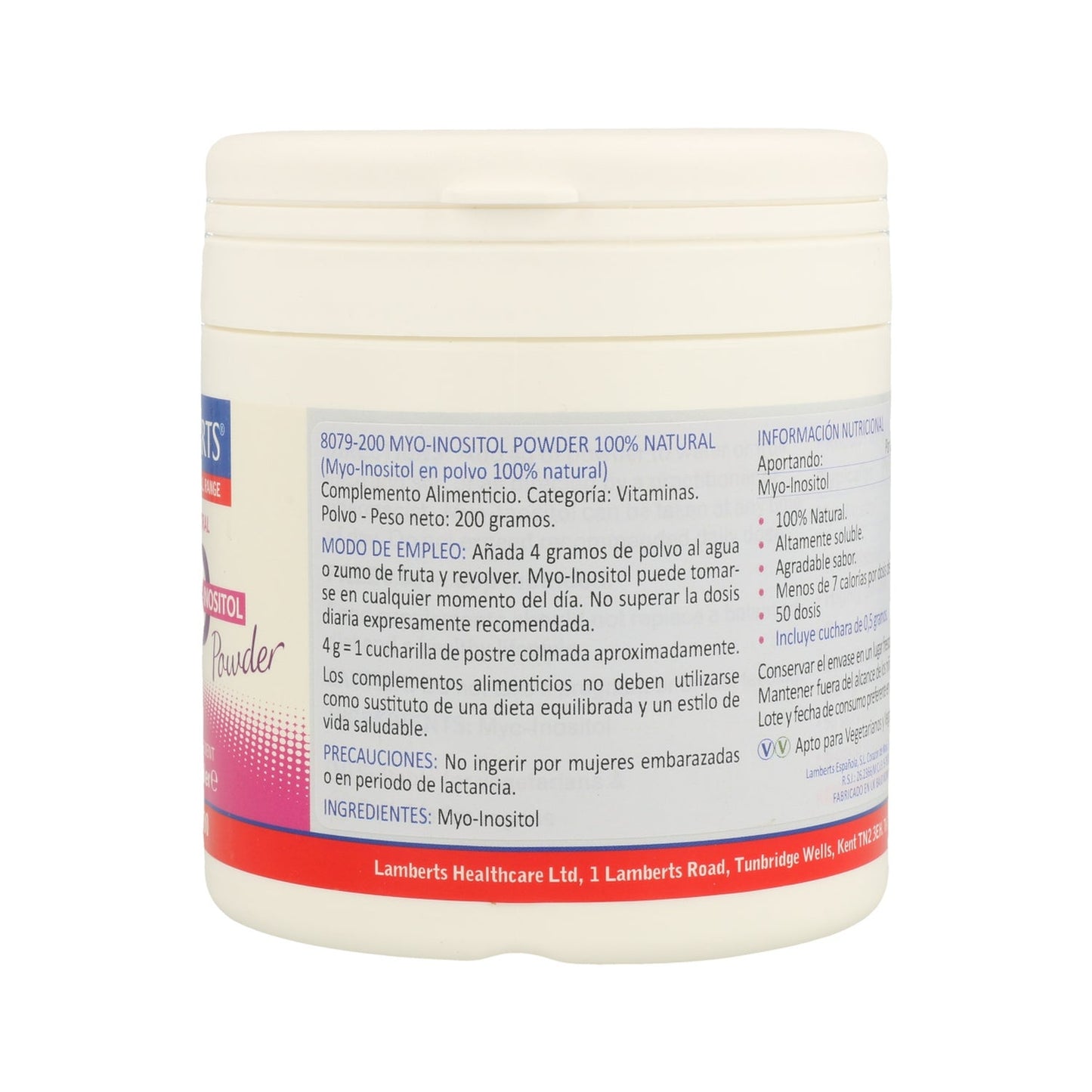 Lamberts Myo Inositol En Polvo 200g