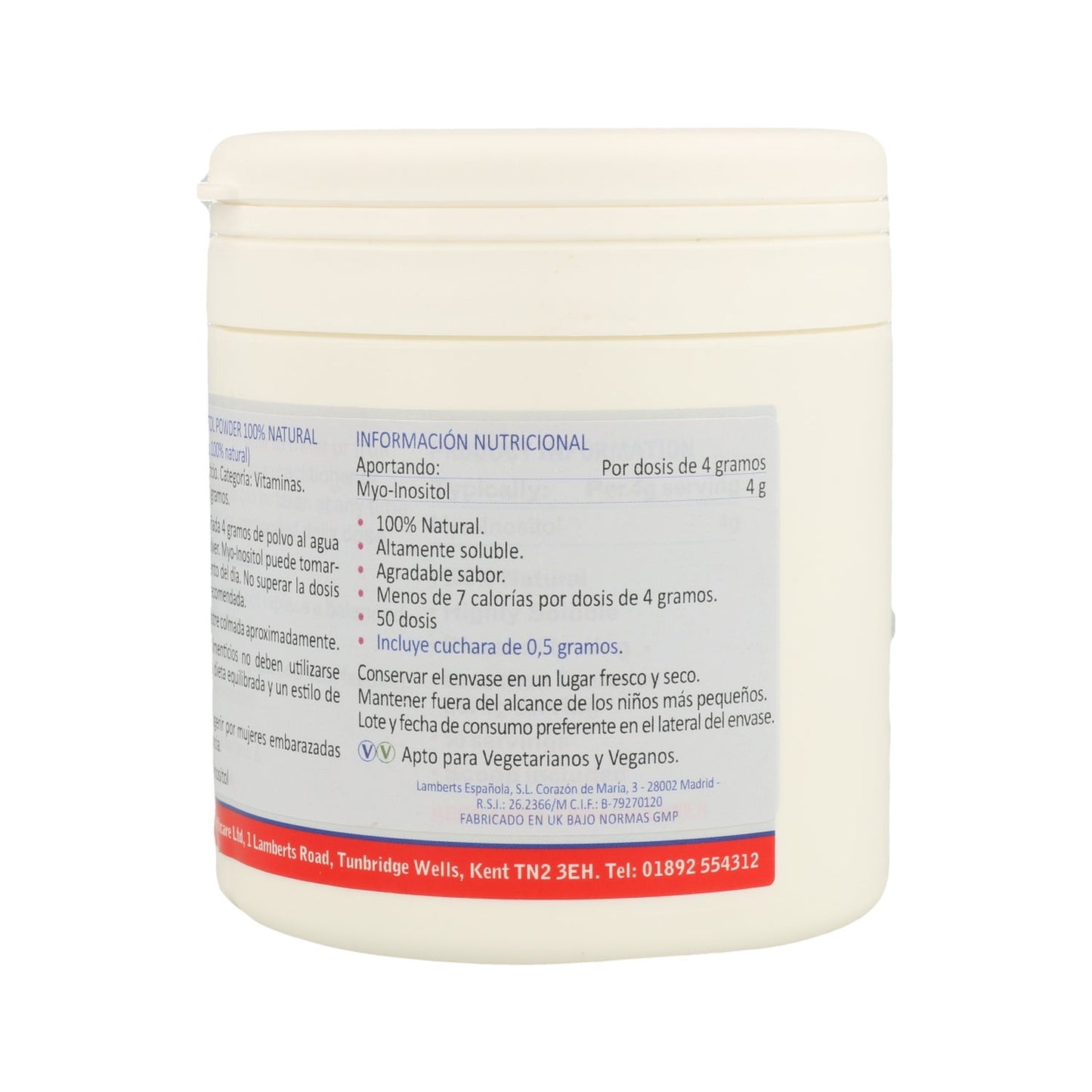 Lamberts Myo Inositol En Polvo 200g