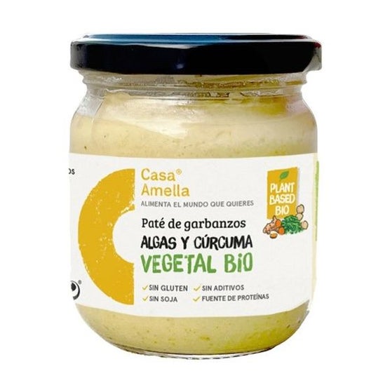Casa Amella Paté Garbanzos Algas Curcuma Sin Gluten Bio 180g