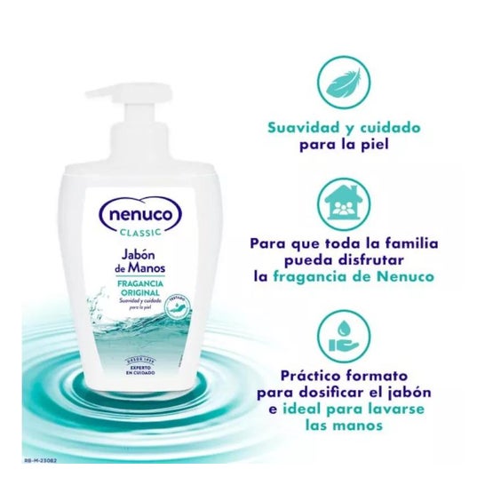 Nenuco Classic Jabón de Manos Fragancia Original 240ml