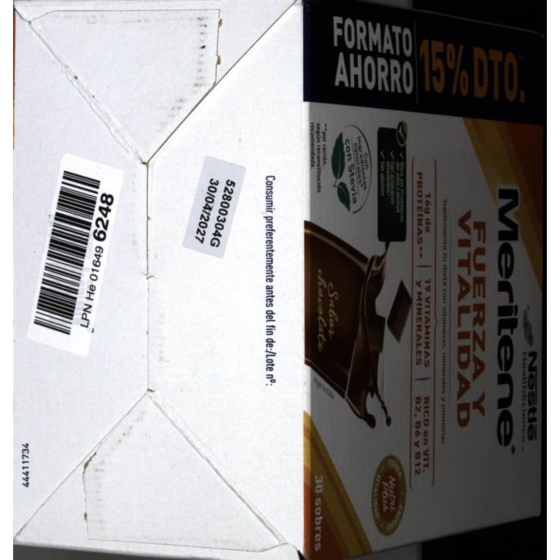 Nestlé Meritene® Fuerza y Vitalidad Sabor Chocolate 30sobres