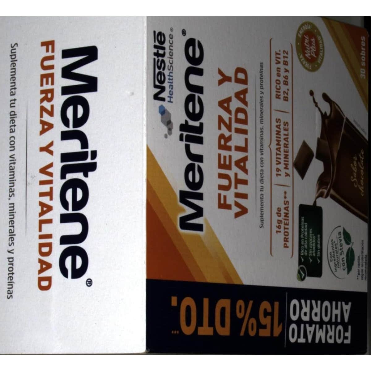Nestlé Meritene® Fuerza y Vitalidad Sabor Chocolate 30sobres