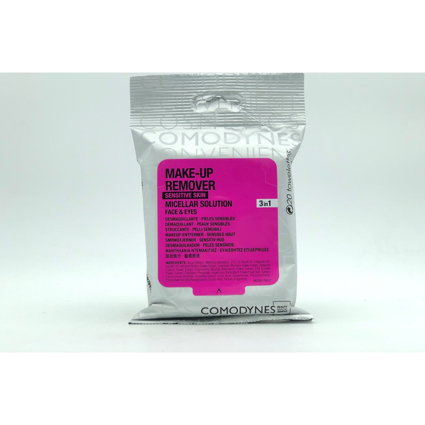 Comodynes Make-up Remover Sensitive Skin Toallitas Desmaquillantes 20uds