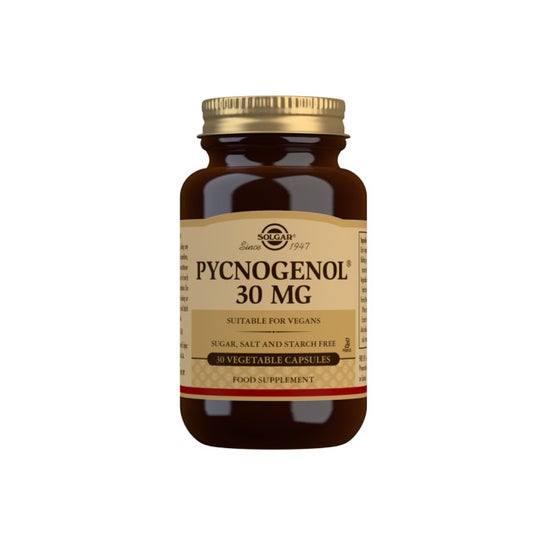 Solgar Pycnogenol 30mg Extracto de Corteza de Pino 30vcaps