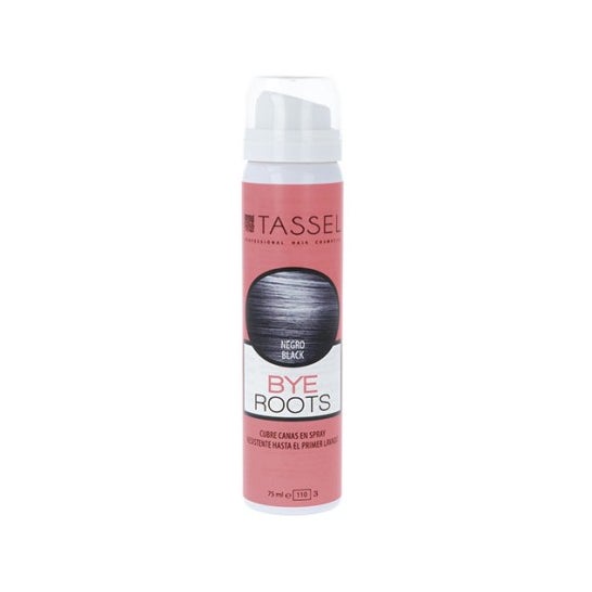 Eurostil Bye Roots Spray Cubre Canas Negro 75 ml