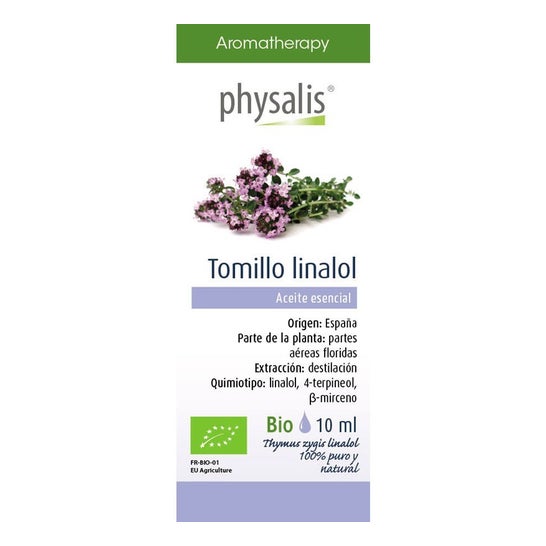 Physalis Aceite Esencial de Tomillo Linalol Bio 10ml