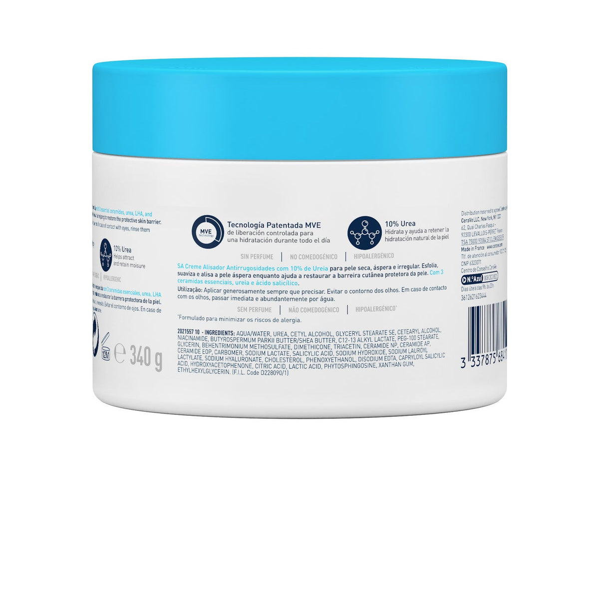 CeraVe® SA Crema Alisadora Anti-Rugosidades 340g