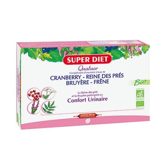Super Diet Meadowsweet Quartet Urinary Comfort Organic 20x15ml