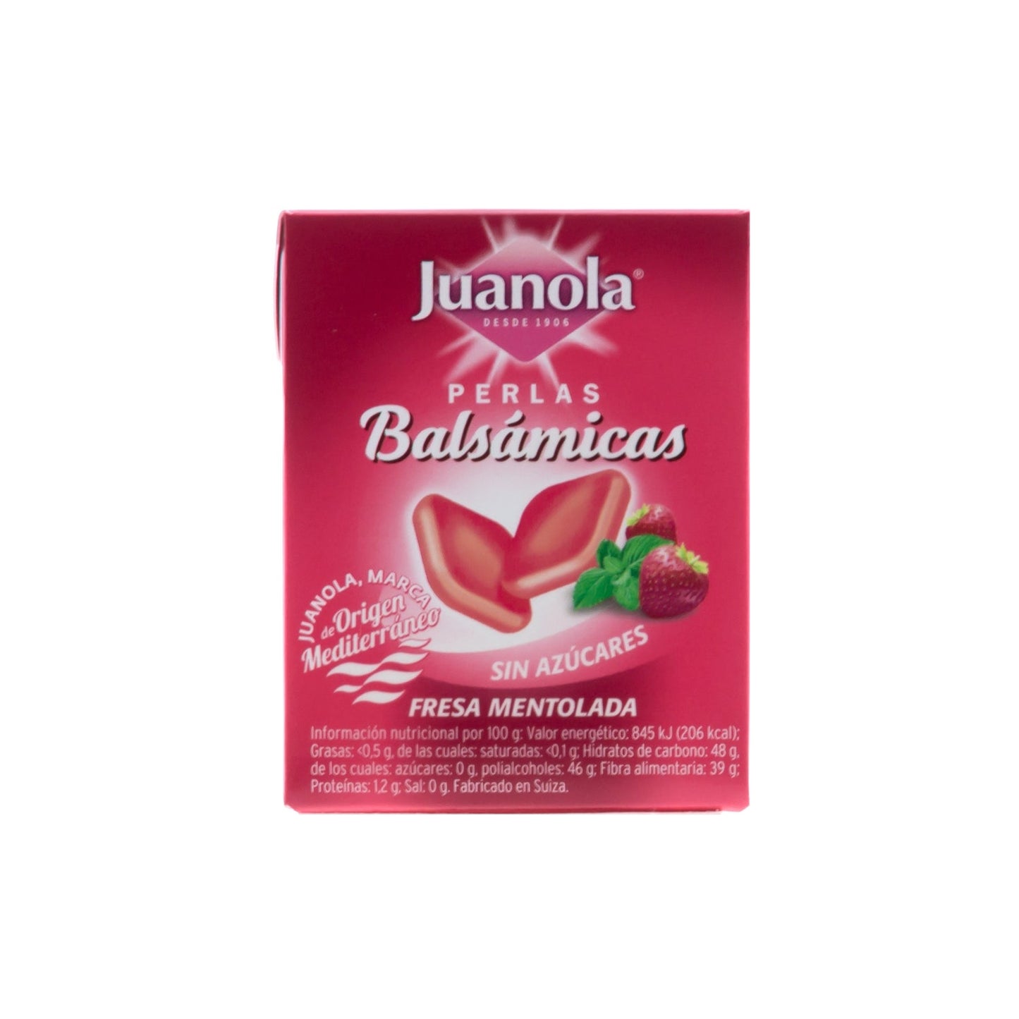 Juanola® perlas balsámicas sabor fresa 25g