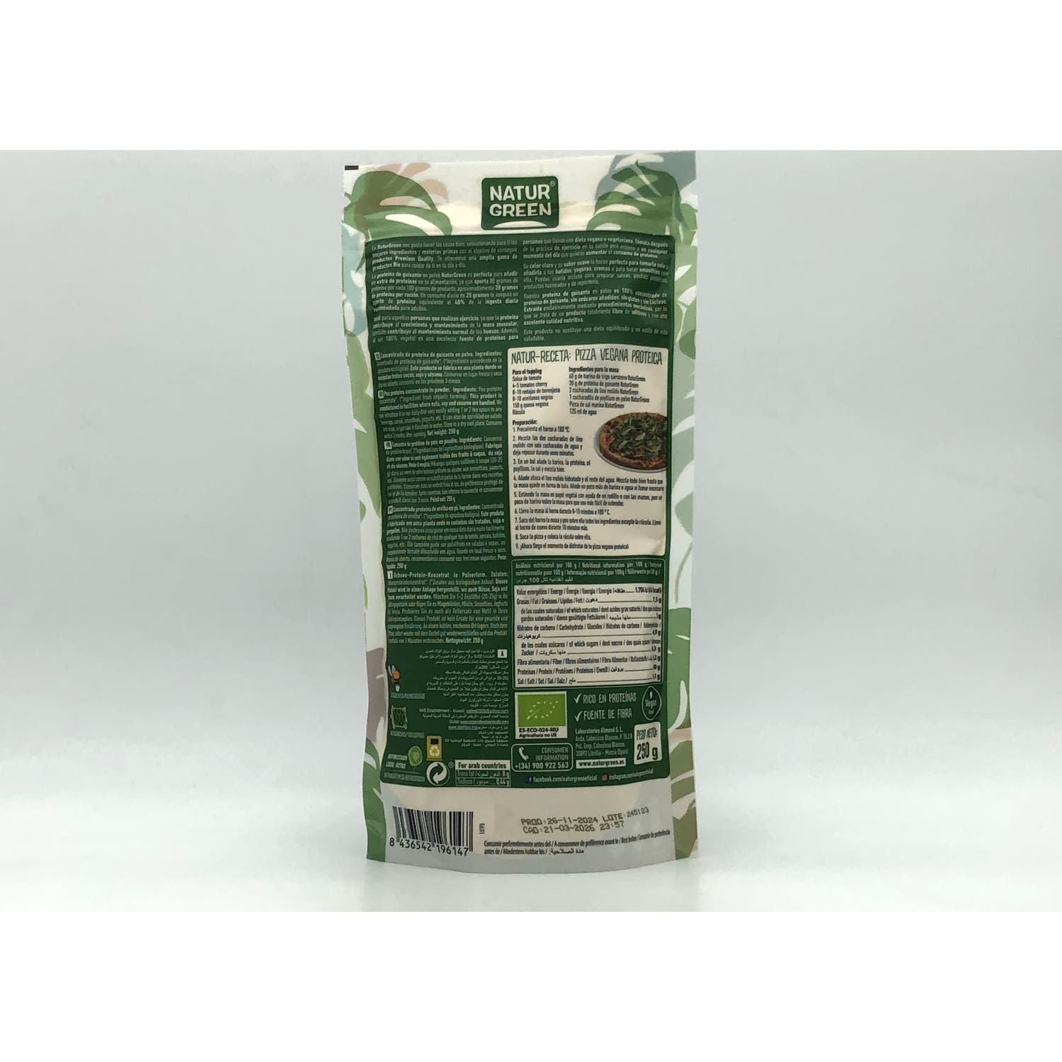 Proteína de guisante Naturgreen 250g