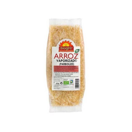 Biogra Arroz Vaporizado Parboiled 500 g