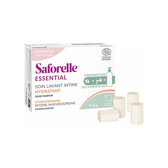 Saforelle Essential Cuidado Lavado Íntimo Hidratante Palito 4uds