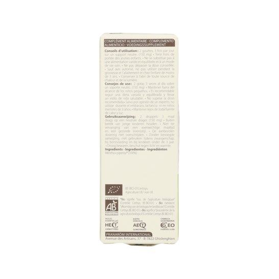 Pranarôm Aceite Esencial de Menta Piperita BIO 5 ml