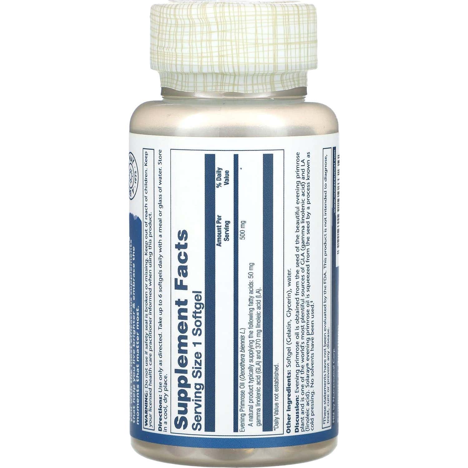 Solaray Evening Primrose Oil 90comp