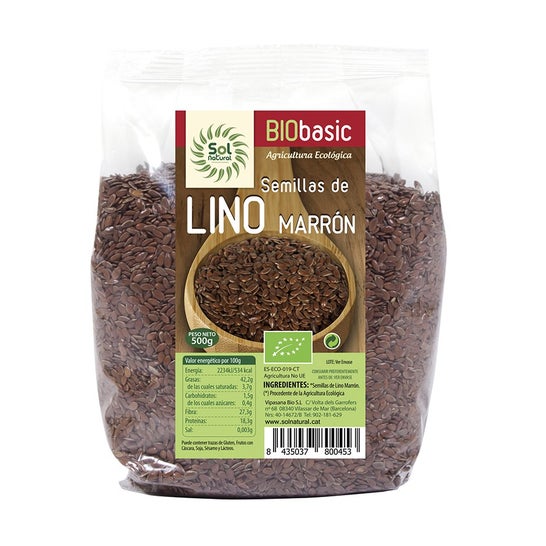 Solnatural Linaza Semilla Marrón Bio 500 g