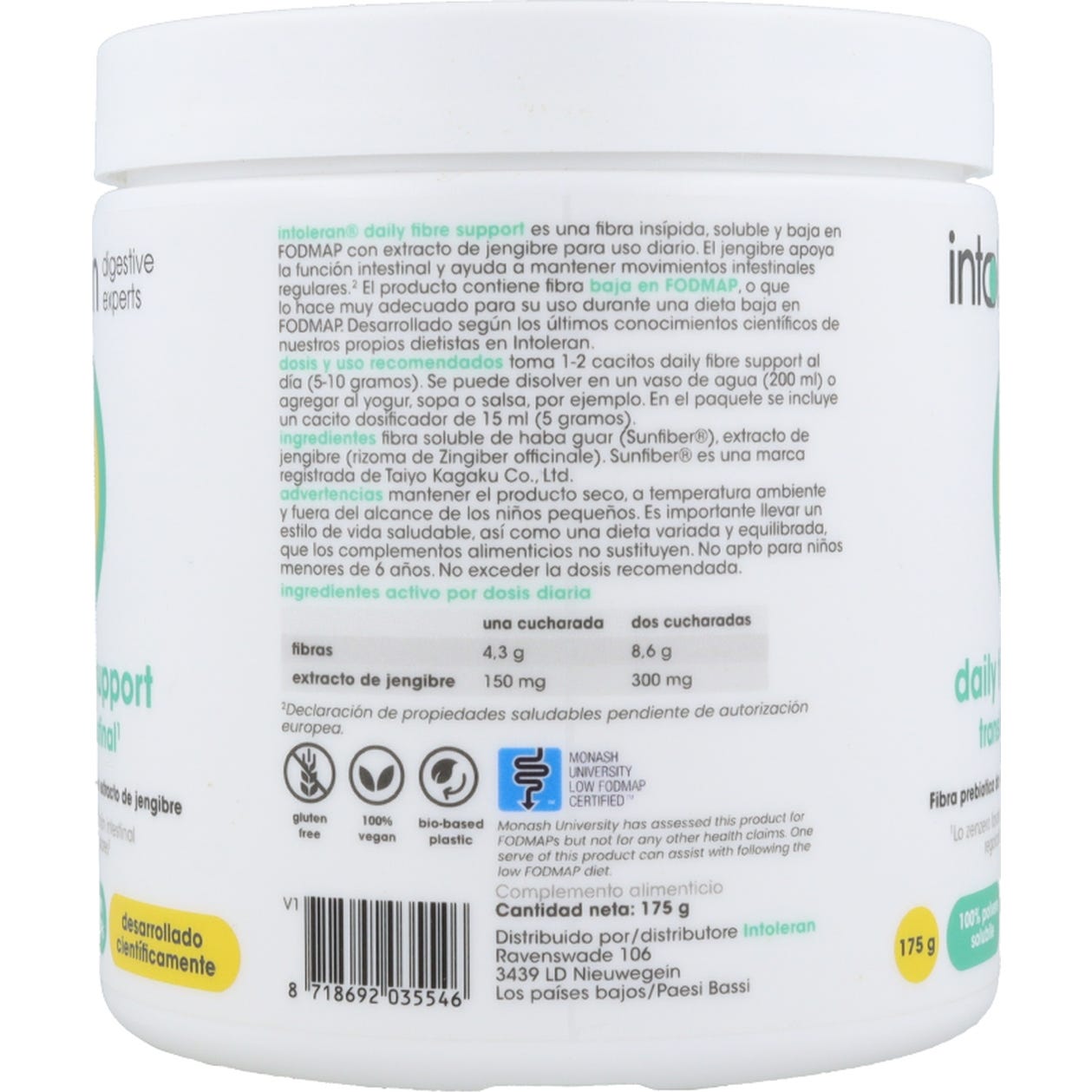 Intoleran Daily Fibre Support 175g
