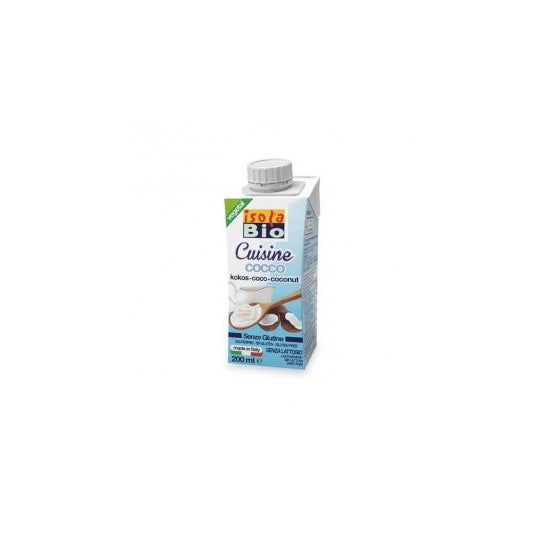 Isola Bio Crema Leche Coco para Cocinar Bio 200 ml