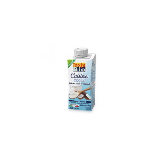 Isola Bio Crema Leche Coco para Cocinar Bio 200 ml