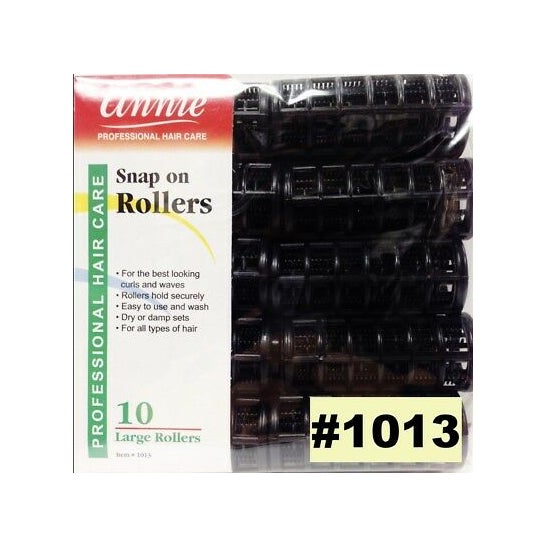Annie Rolos Negro 1013 Grande 10uds