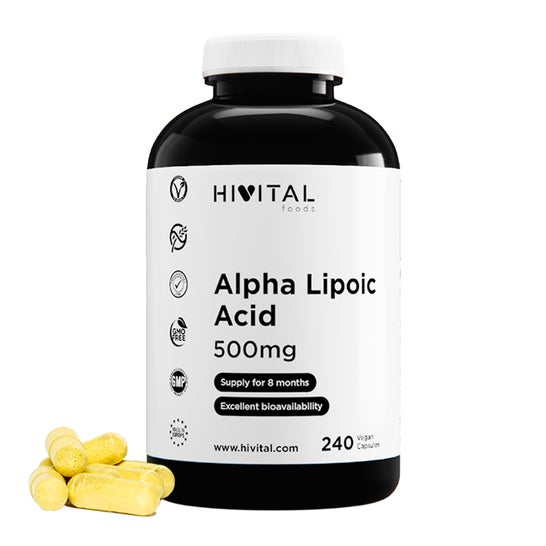 HIVITAL Ácido Alfa Lipoico ALA 500 mg 240 cáps