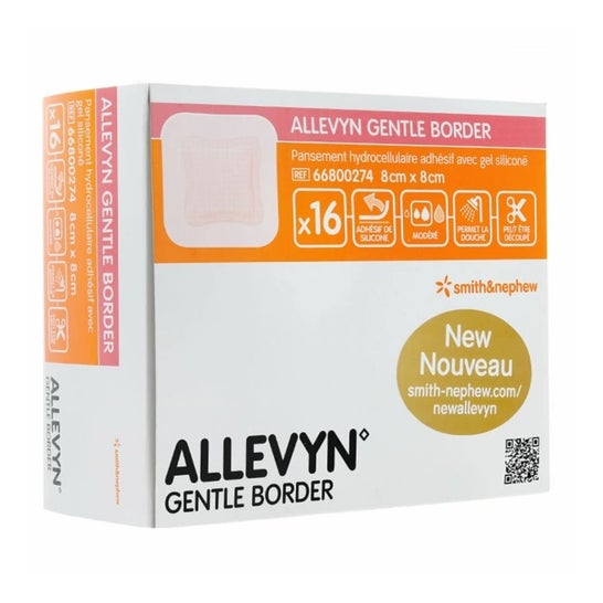 Allevyn Gentle Border Apósito 8x8cm 16uds