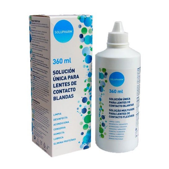 Solupharm solución única para lentes de contacto blandas 360ml