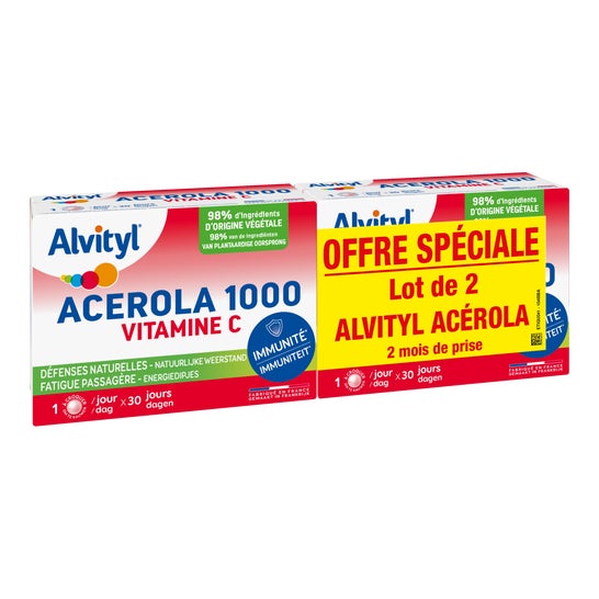 Alvityl Acerola 1000 Vitamina C 2x30comps