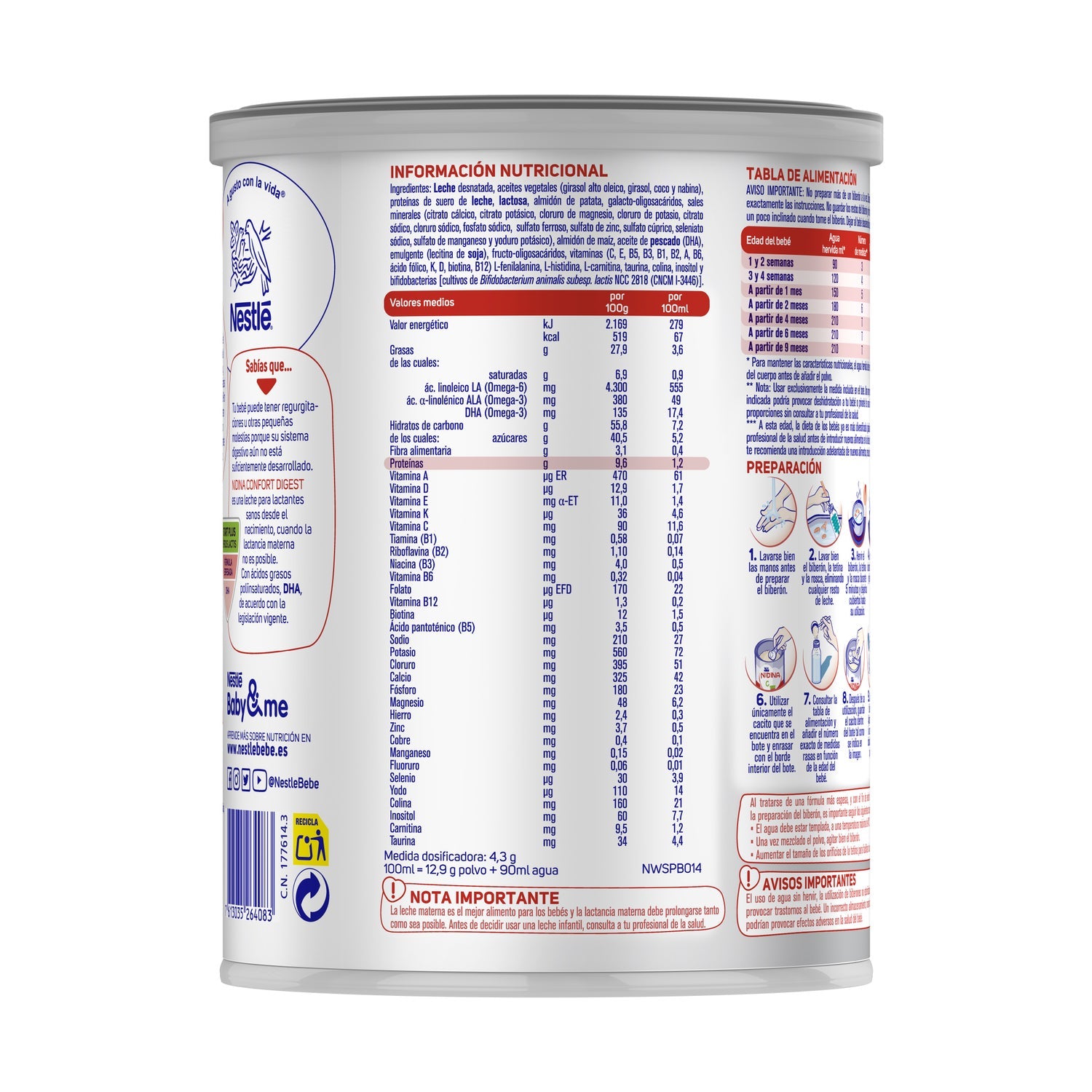 Nestlé NIDINA CONFORT DIGEST® 800g