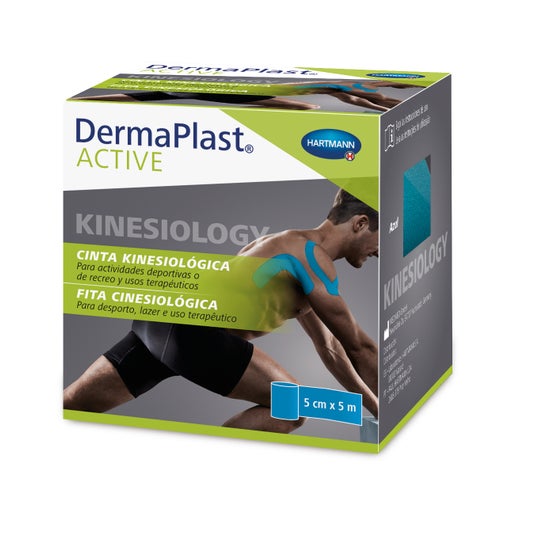 DermaPlast Active Cinta Kinesiológica 5cmx5m Azul 1ud