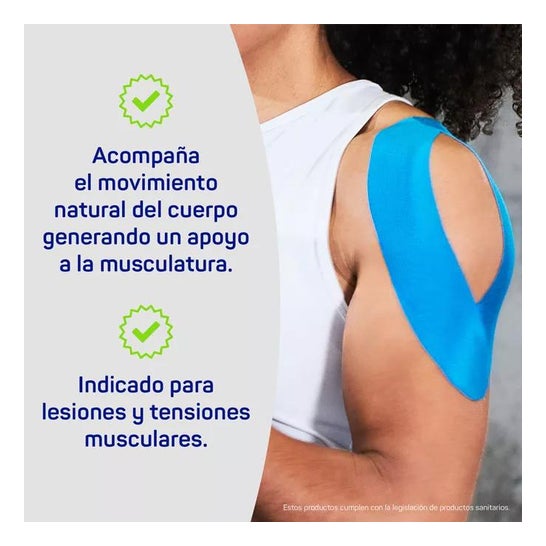 DermaPlast Active Cinta Kinesiológica 5cmx5m Azul 1ud